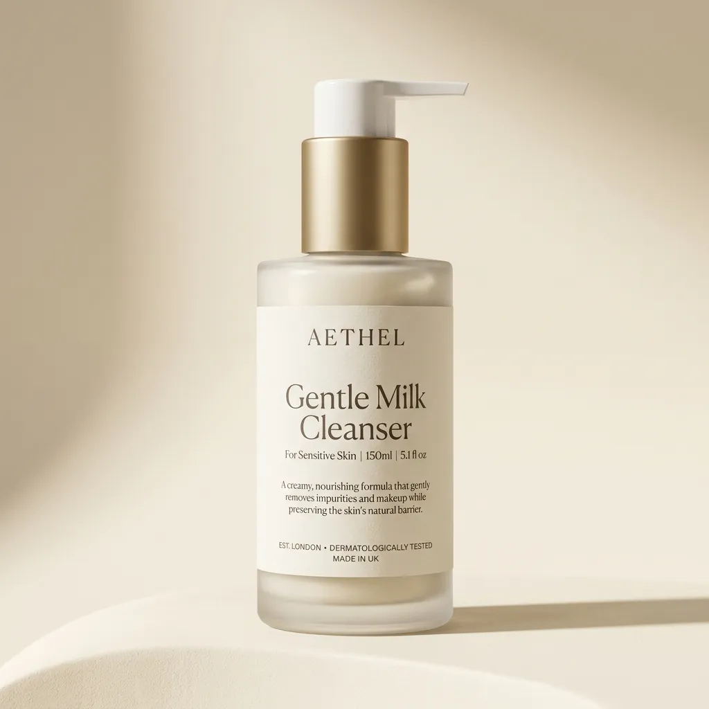 QuietGlow Gentle Milk Cleanser Bottle