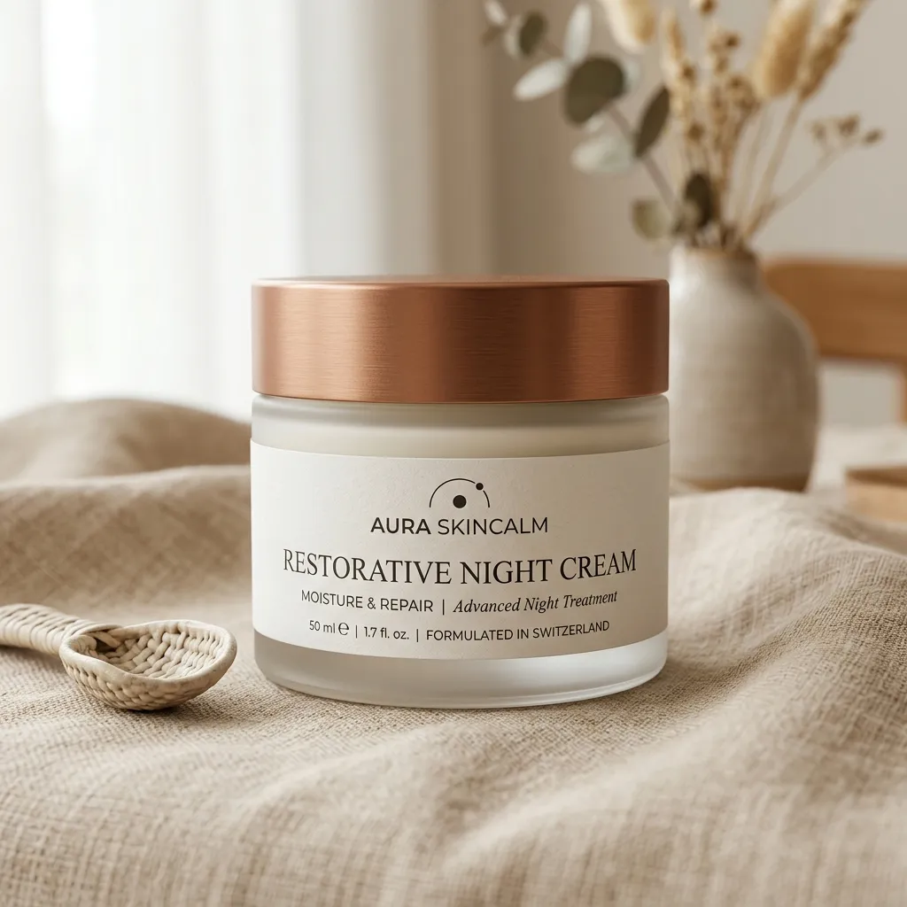 QuietGlow Restorative Night Cream Jar